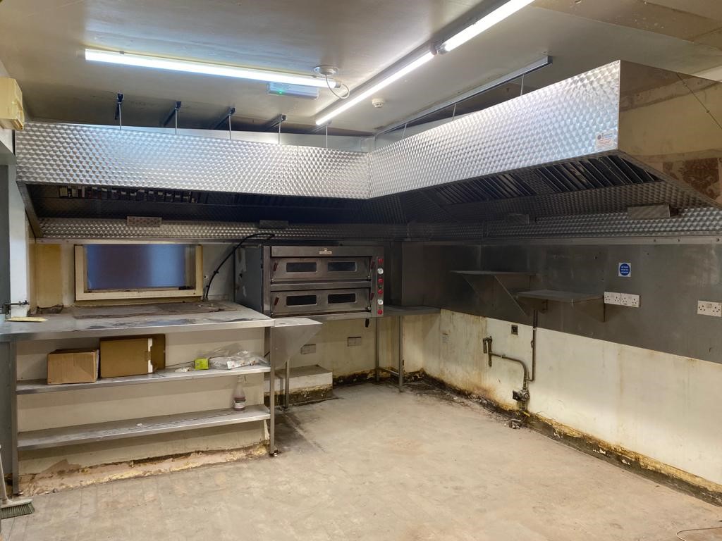 Full commercial kitchen canopy install.