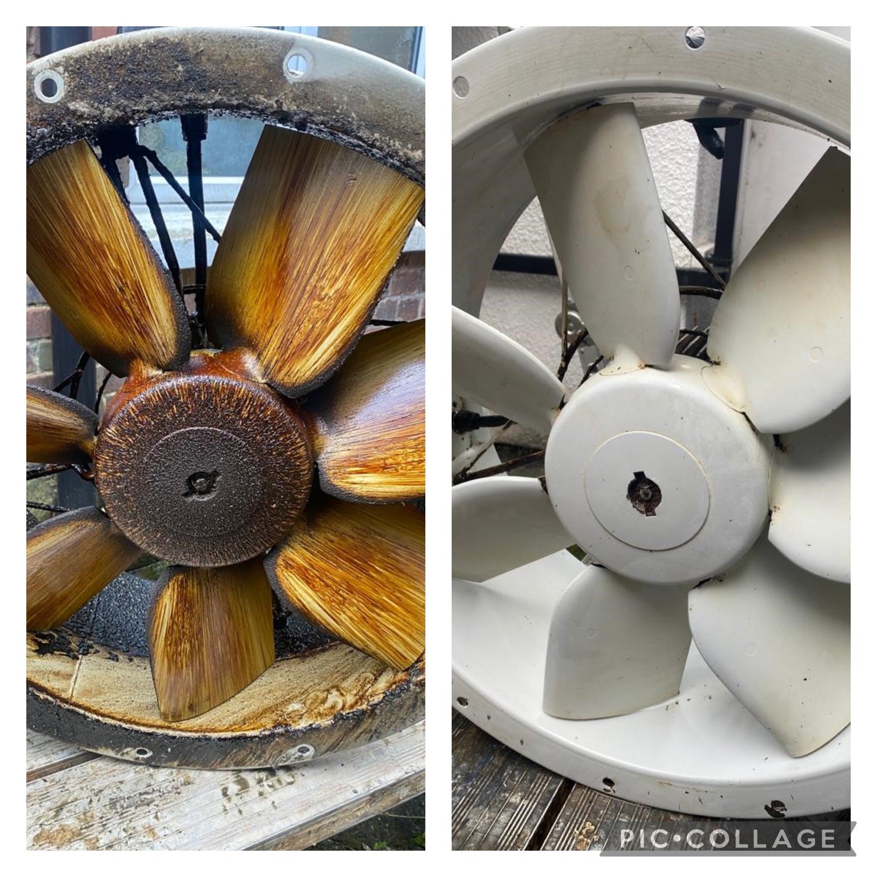 Before And After Fan Clean 