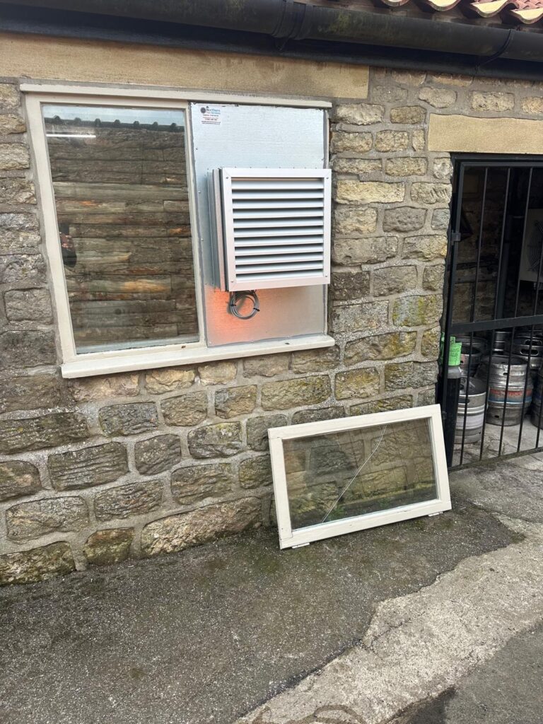 Horseshoe inn fresh air after North Yorkshire air replacement system